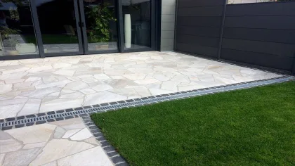 Polygonalplatten Anden - White
